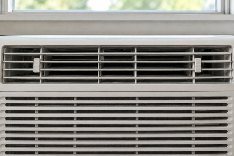 Front air grille of a window air conditioner